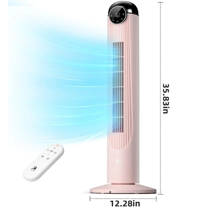 Smart Tower Fan with Quiet Cooling, Remote Control & Oscillation