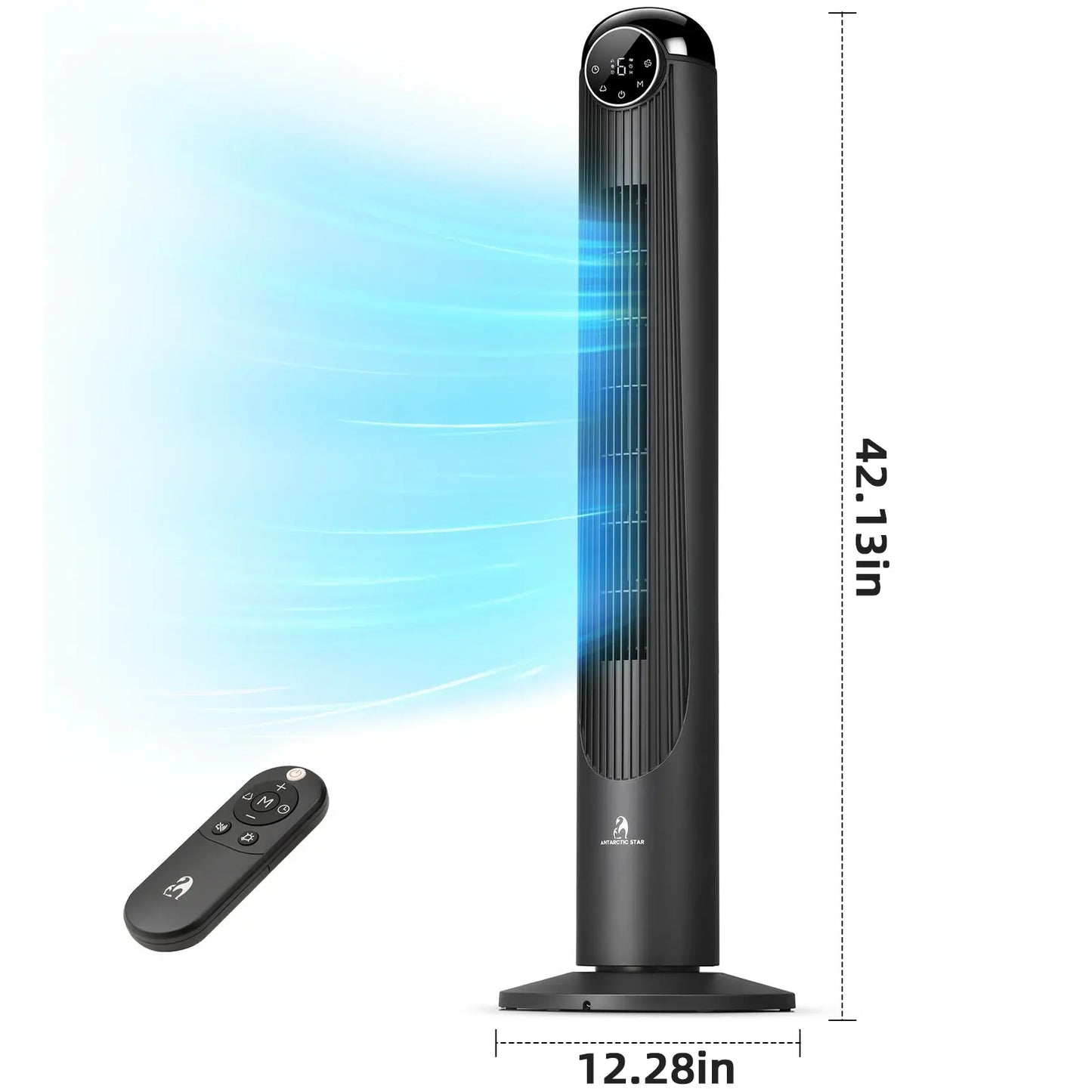 Smart Tower Fan with Quiet Cooling, Remote Control & Oscillation