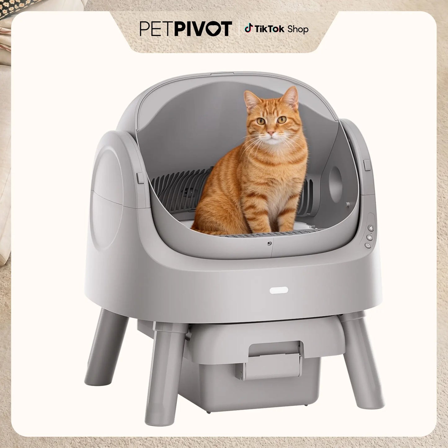 Self-Cleaning Cat Litter Box – Odor-Free & Hands-Free